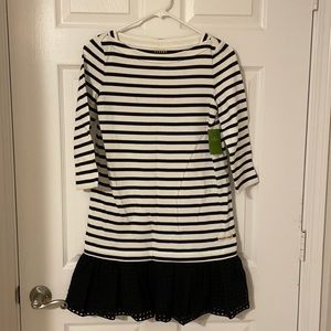 Kate Spade Dot Eyelet Stripe Dress